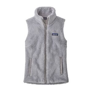 Patagonia Gray Fleece Vest with Plush Texture